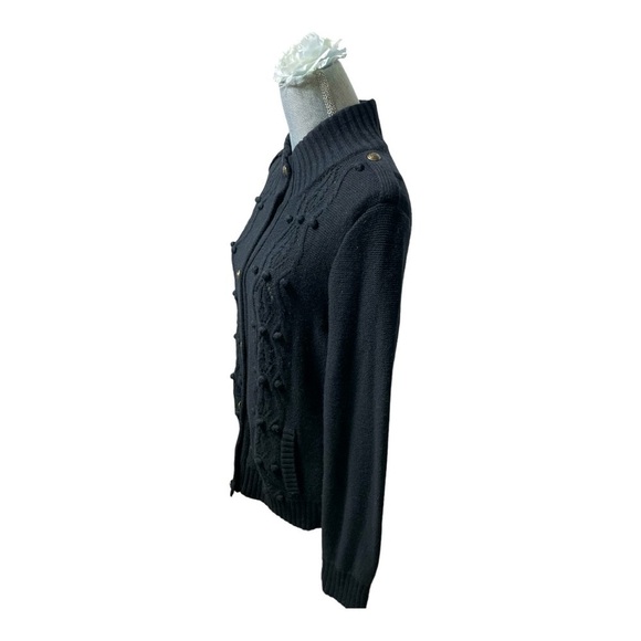 TALBOTS Cotton/ Cashmere Blend Button Front CARDIGAN SWEATER SZ Large - Picture 4 of 14
